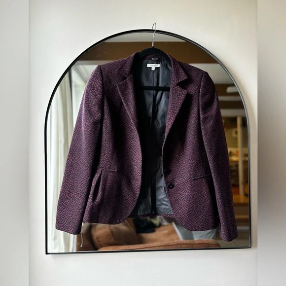 SANTORELLI | Herringbone Tweed blazer | size 6 - Picture 4 of 8